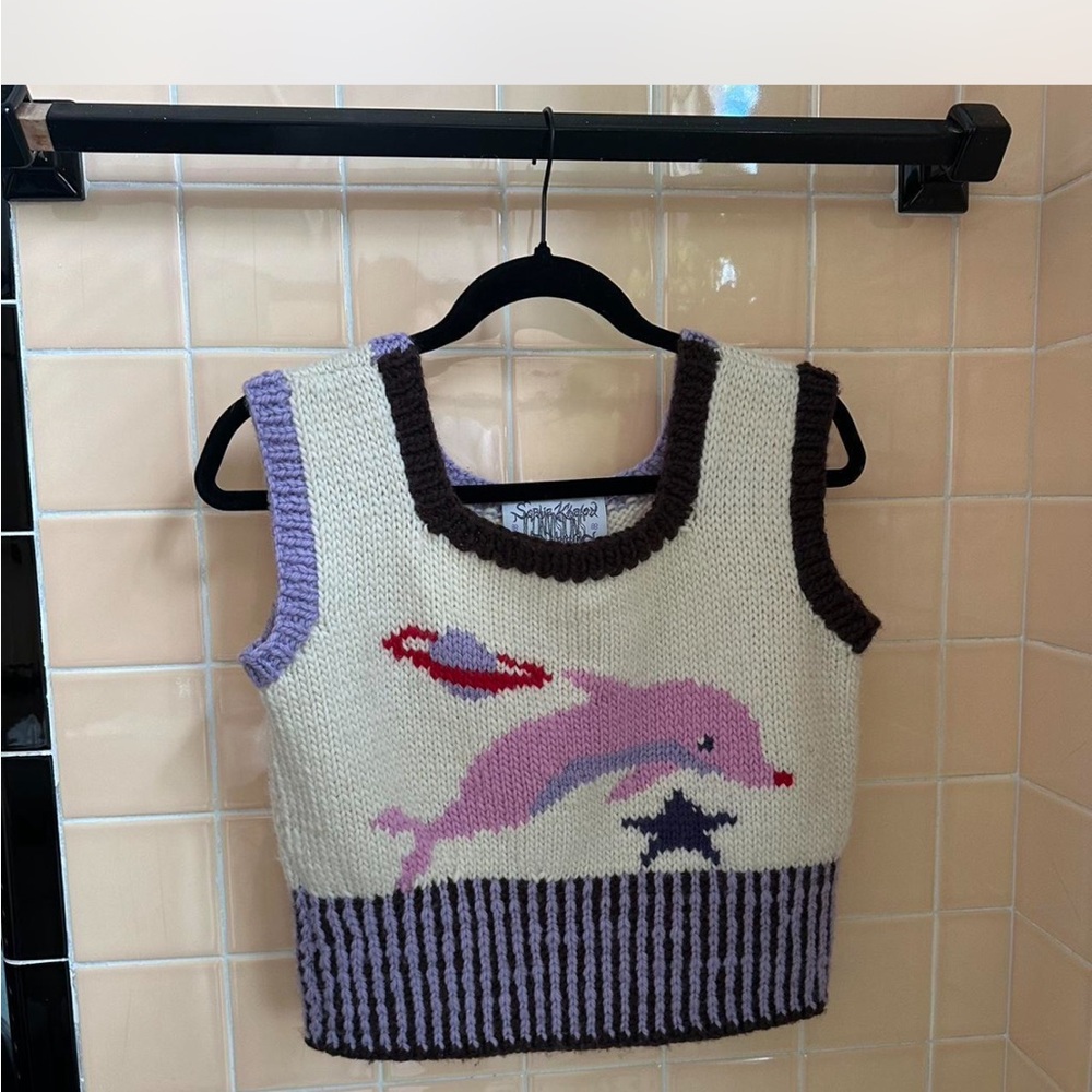Sophia Khaled knitted vest